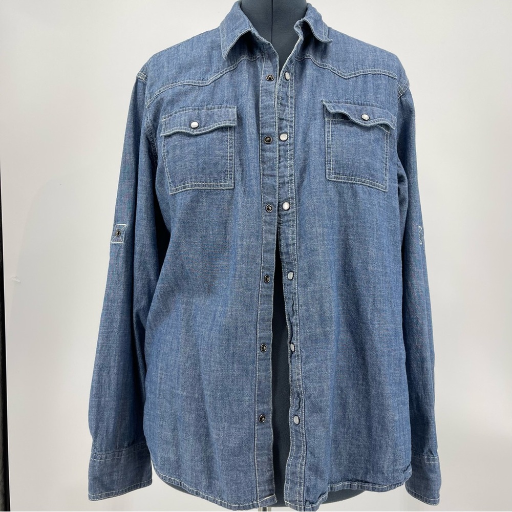 URBAN PIPELINE MENS SHIRT SZ XL , LIKE NEW PREOWNED CONDITION FADED BLU…